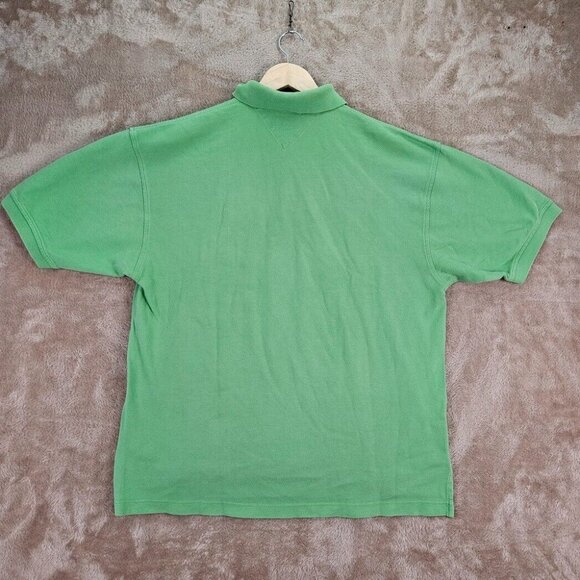 VTG Tommy Hilfiger Polo Green Vintage Embroidered Logo Short Sleeve Mens Size XL - Picture 6 of 10